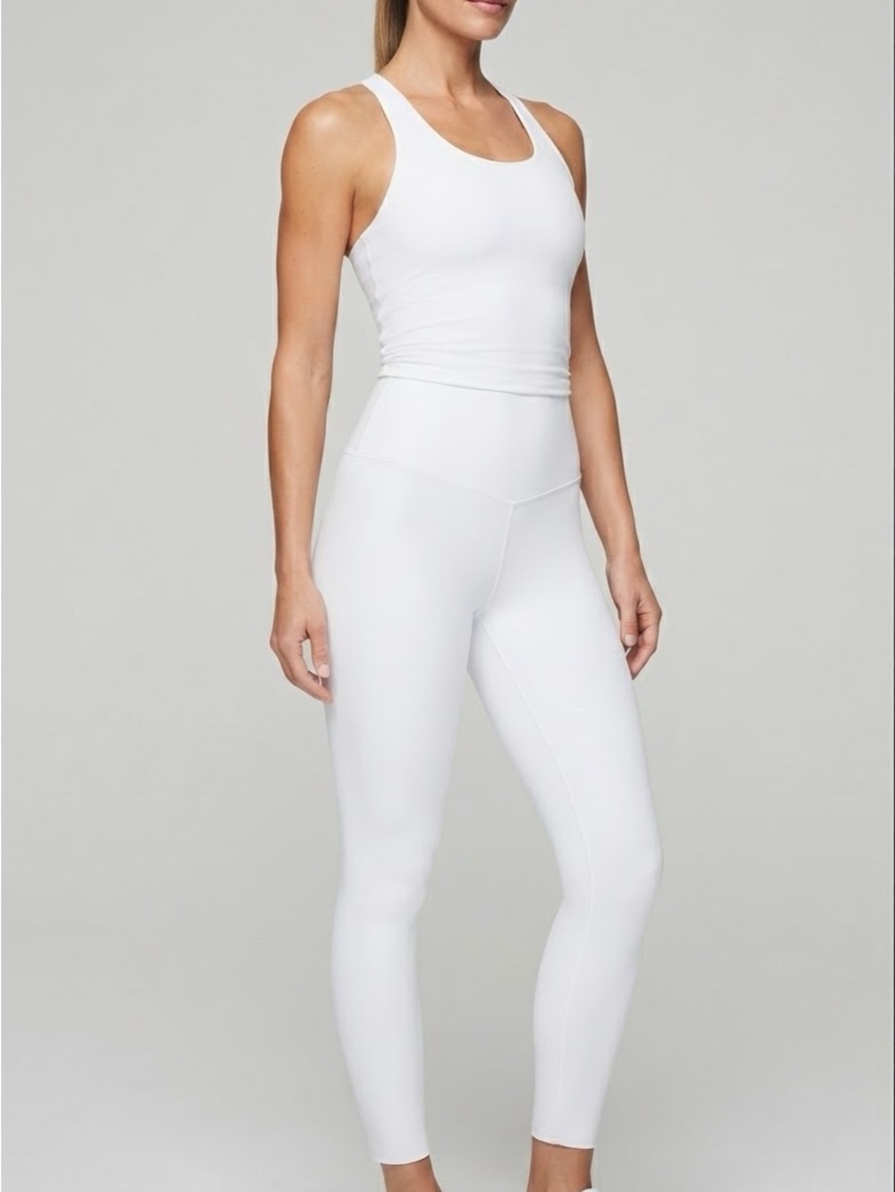 SPANX Booty Boost Active 7/8 Leggings Ultimate Opacity Vivid White Small
